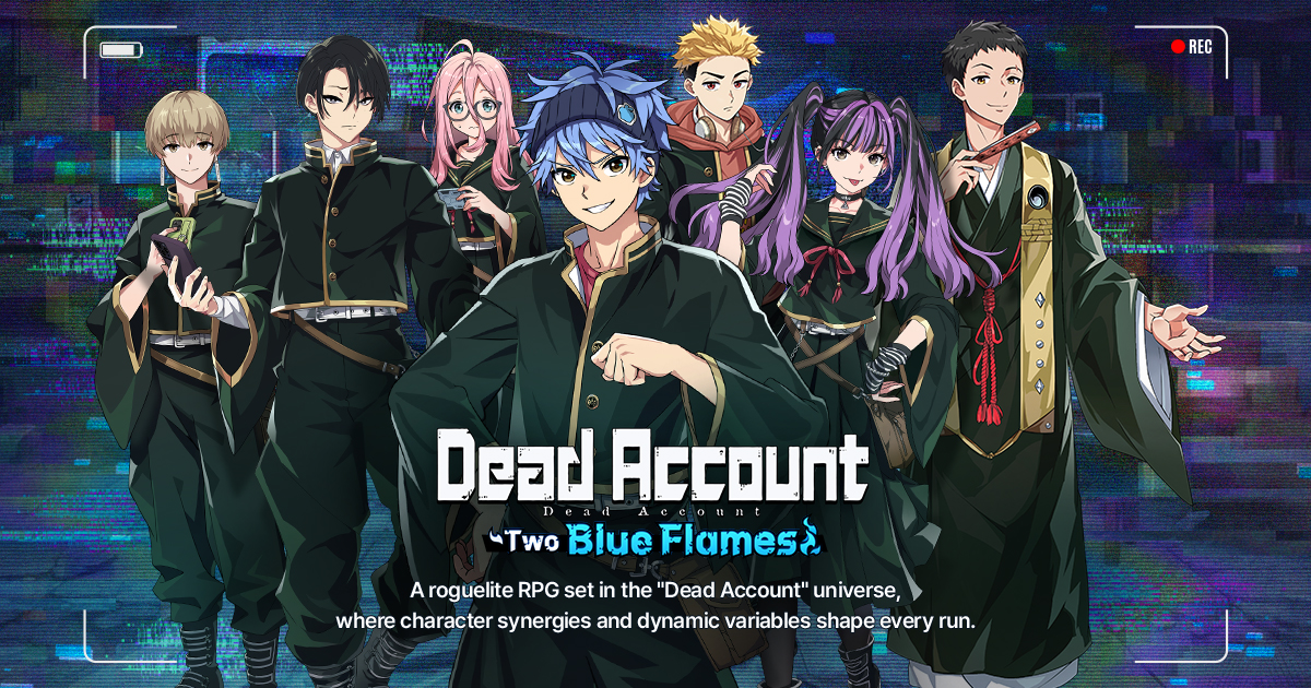 Dead Account Two Blue Flames - Official website pre-registration banner